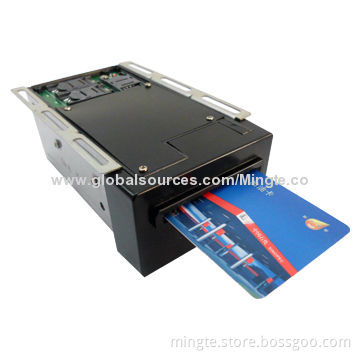 Motorized card reader, can read/write IC, and RF cards, read magnetic card